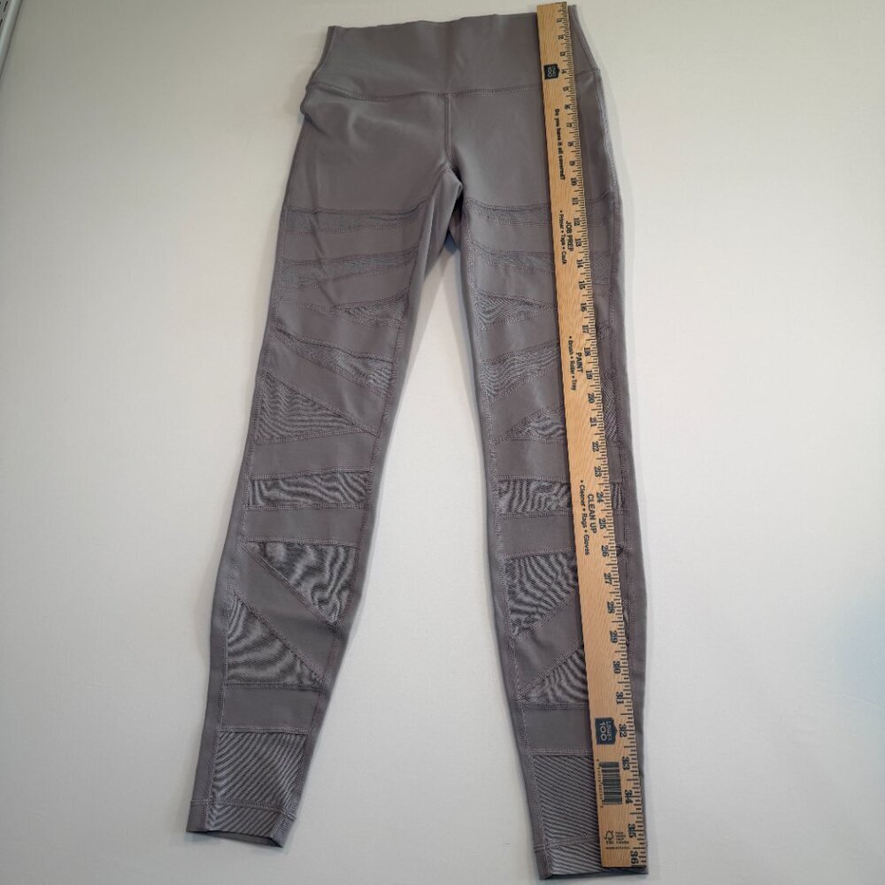 LULULEMON Wunder Under High Rise Tech Mesh Pant Gray 6 and FREE TOTE! - Picture 13 of 16